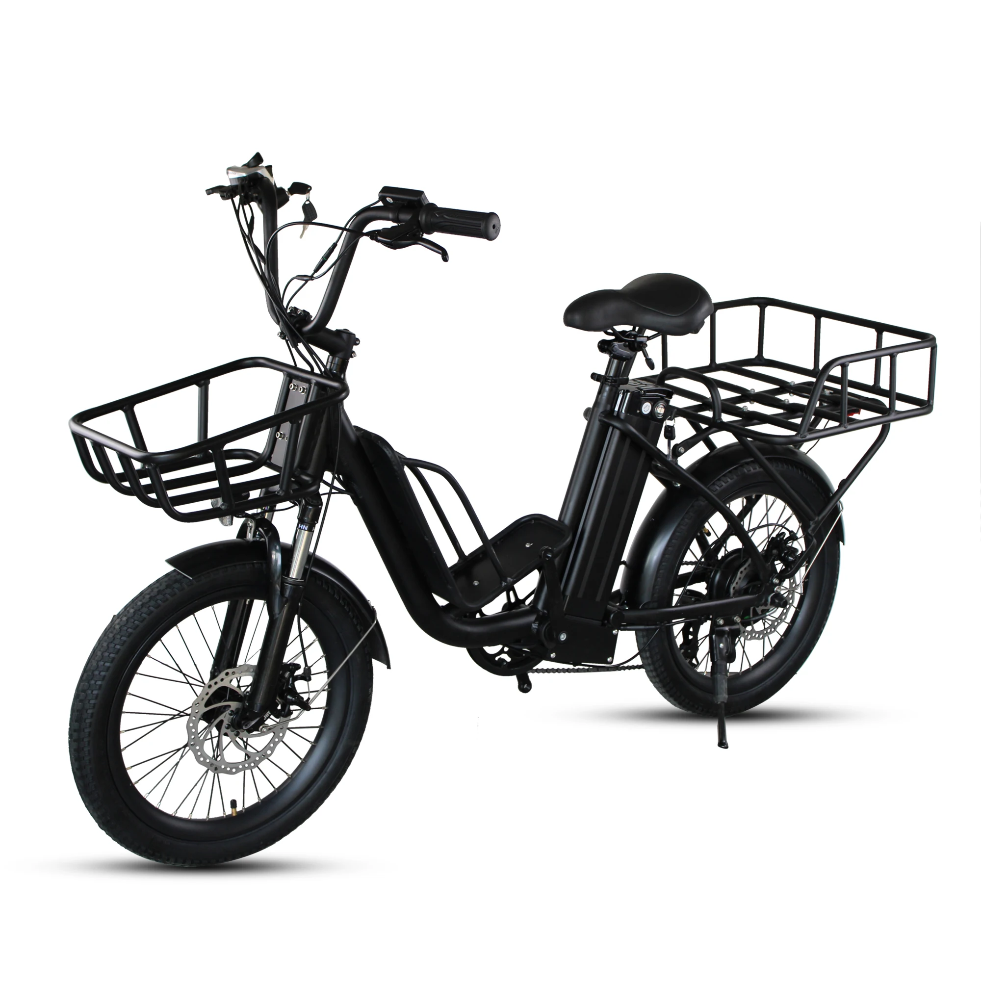 Hot Selling Long Range 2 Wheel Electric Bicycle Cargo E-bike Electric Cargo Bicycle For Food Delivery