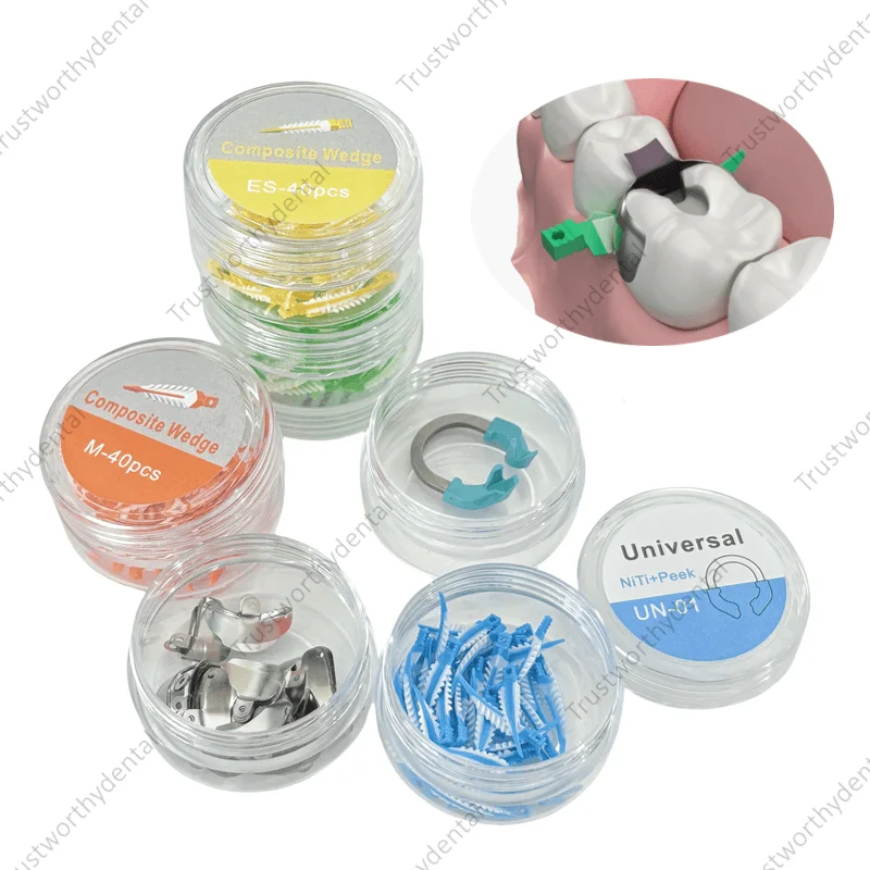 Dental Endo Strata Wedges Ring Matrix Clamp Diastema Composite Wedge Matrix Universal Molar Restoration Clinic