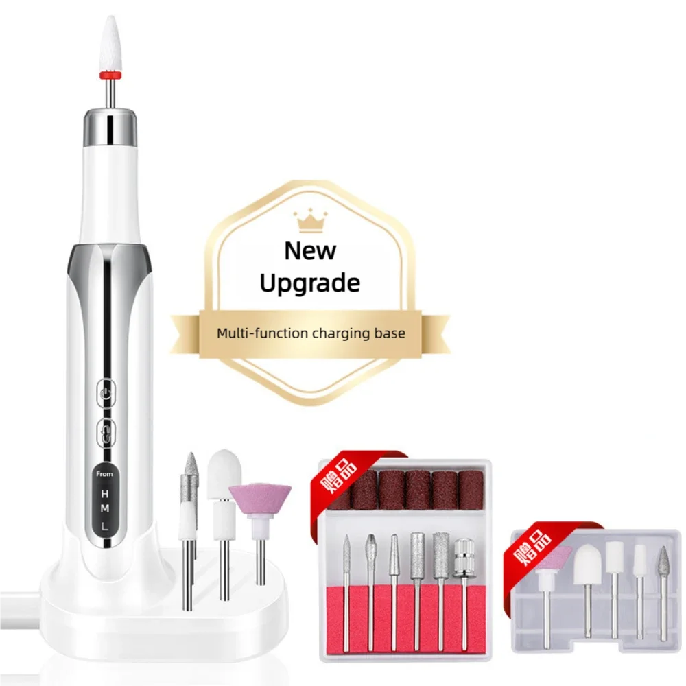 الكهربائية طلاء الأظافر لقمة ثقب الأظافر المهنية طحن تلميع إزالة الجلد الميت الفن الرملي ملف القلم آلة أظافر #5