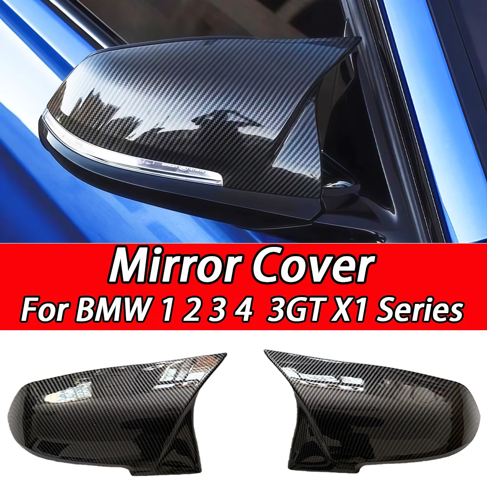 For BMW 1 2 3 4 Series F20 F30 F31 F32 F36 2012 - UP 320i 328i 330d 335i M3 M4 Look Replacement style Carbon Fiber Mirror Cover