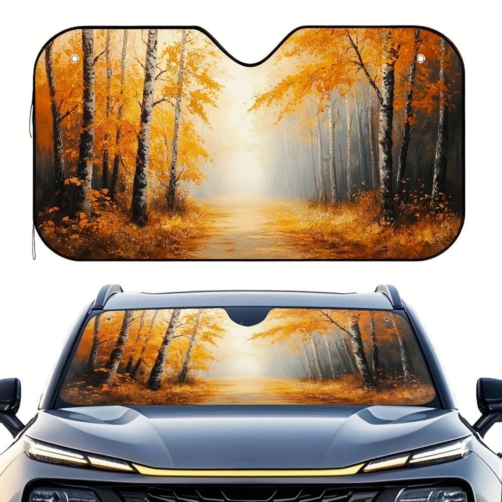 

1pc Autumn Serenity Car Sun Visor Efficient Sun Shield For Business Related Commutes Classy Fashioned Vehicle Accessory Universa