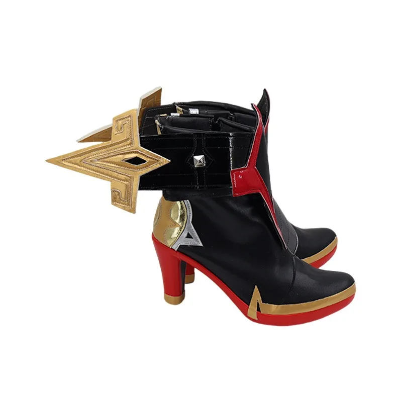 Pyro Archon Mavuika Обувь для косплея Game Genshin Impact Опора для косплея Обувь из искусственной кожи Хэллоуин Карнавальные ботинки на заказ