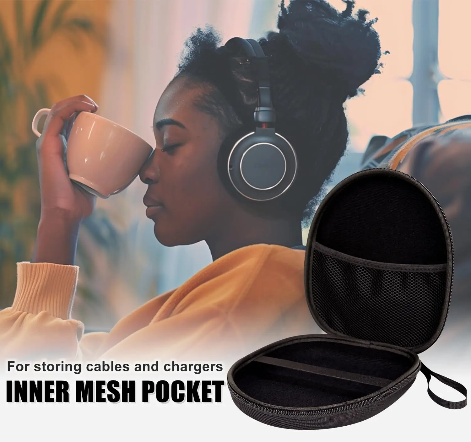 Universal Wireless On-Ear หูฟังใช้งานร่วมกับ JBL Tune 520BT 510BT Sony/Anker/Bose/BERIBES/Picun ชุดหูฟังกระเป๋า