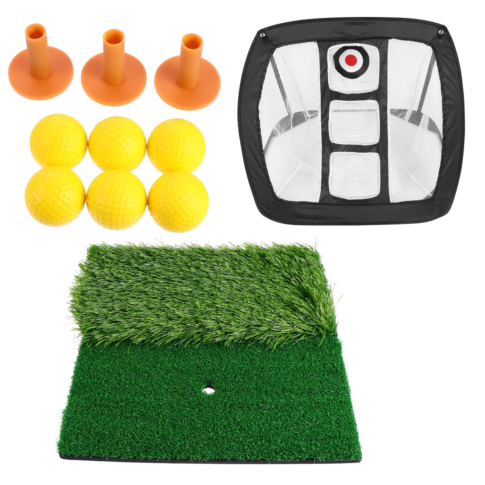 

Golf Practice Net Set Durable Nylon Foldable Portable Training Aids Stable Frame Golfers Equipment