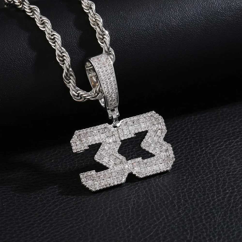

Пользовательские квадратные циркониевые камни, кулон, индивидуальное письмо/номер, персонализированное ожерелье, колье в стиле хип-хоп, веревочная цепочка, модный аксессуар
