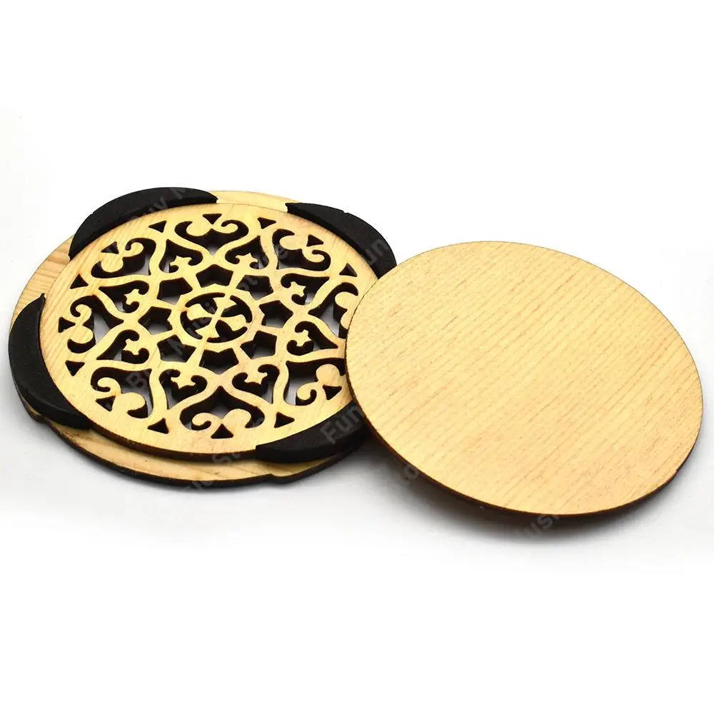 1pcs Wooden Guitar Soundhole Cover Block Sound Hole Holder Wood for EQ Acoustic Folk Guitar Accessories B