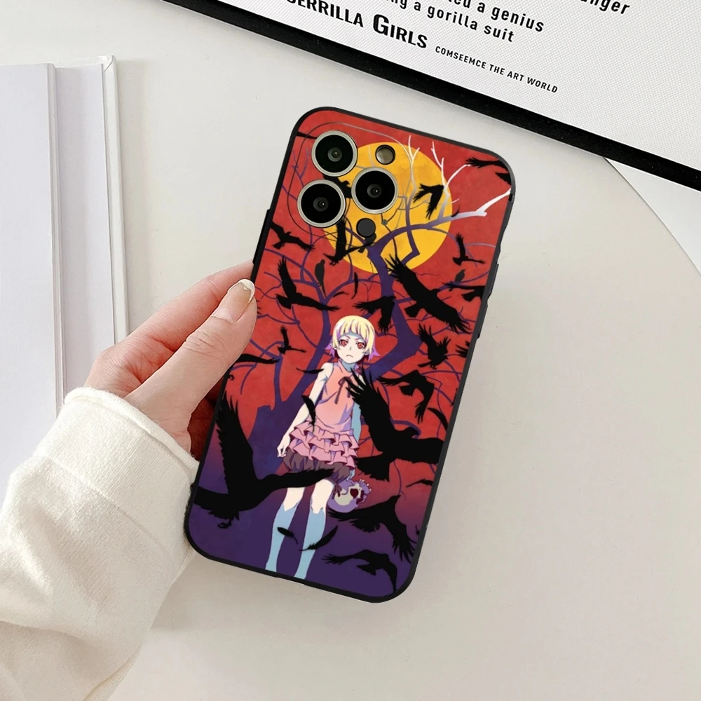 M-Monogatari Series Anime Phone Case for iphone 13 15 16ProMax 11 14 12 Pro Xs Max Mini Xr X 7 8 Plus Shell Coque