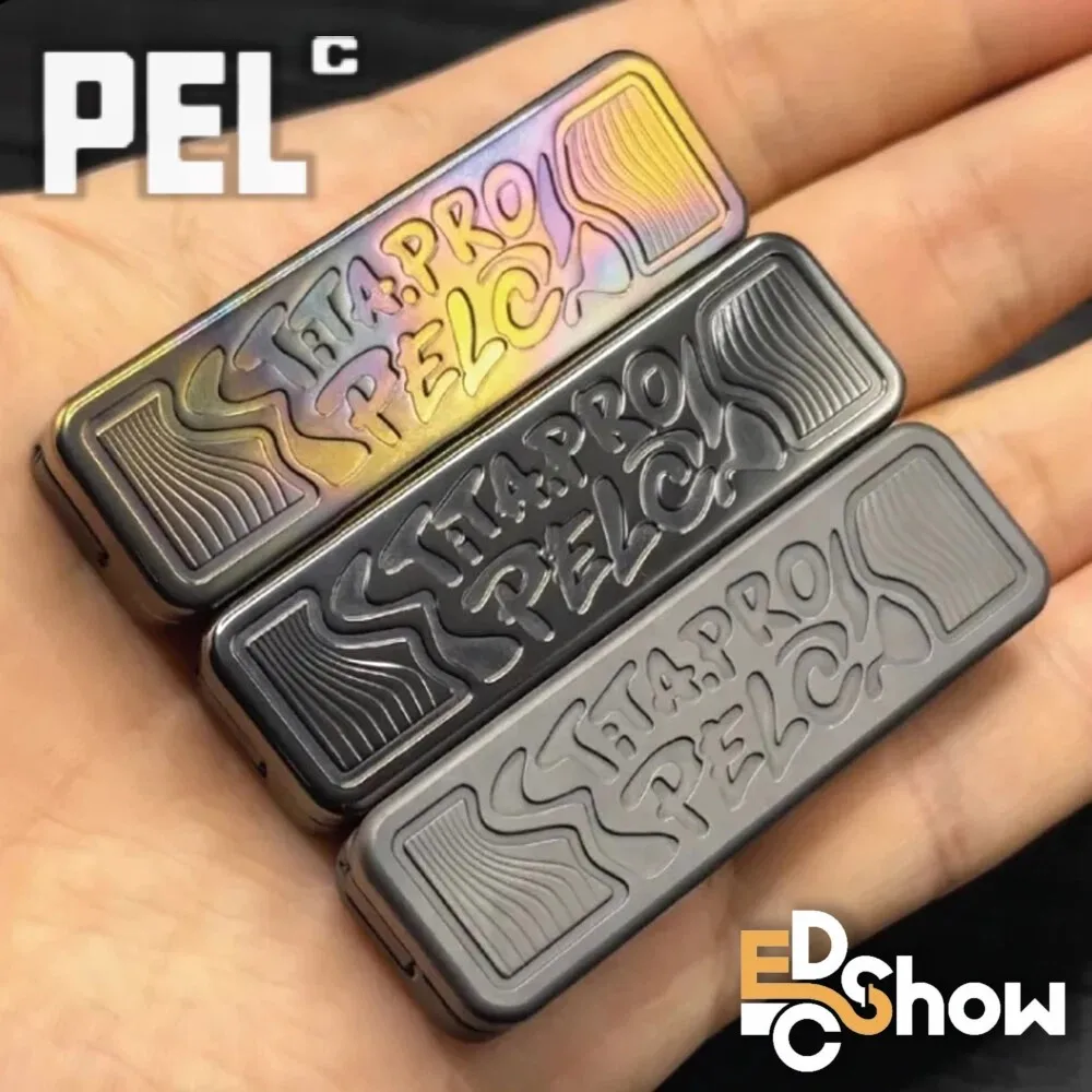 PEL EDC TITA PRO Zirconium Fidget Slider, Juguete Antiestrés, Juguetes Fidget para Adultos, Diseños Originales EDC SHOW 2026, Push Slider