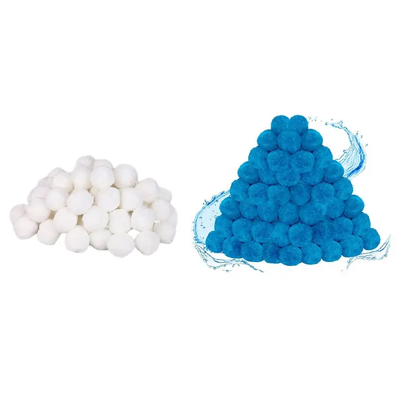 Pool Filter Balls, Pool Filter Sand Substitutes, Environmentally Friendly Filter Media Balls, Fiber Ball Filter Media