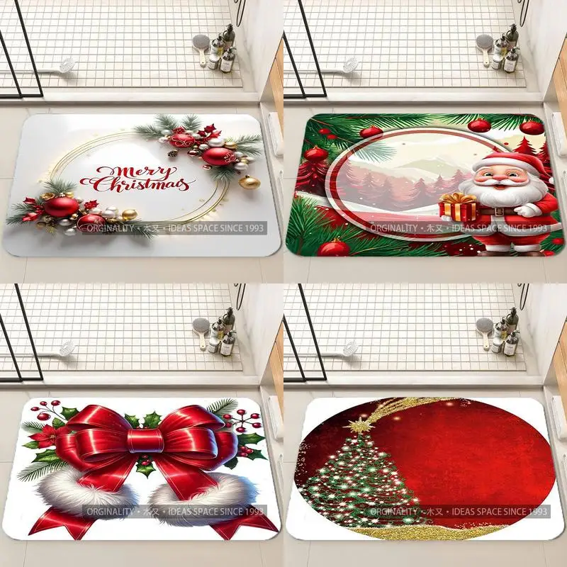 

Christmas Tree Pattern Mat Living Room Decoration Home Sofa Non-Slip Carpet Study Bedroom Tatami Children'S Soft Floor Mat