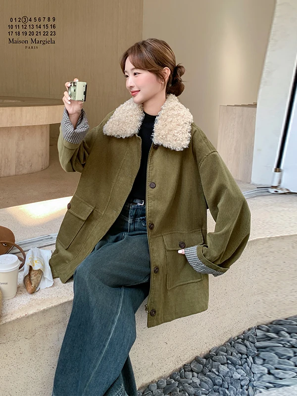 

Женская зимняя парка с воротником из овчины, утепленная, повседневная, модная, маленького размера, для активного отдыха и работы на улице