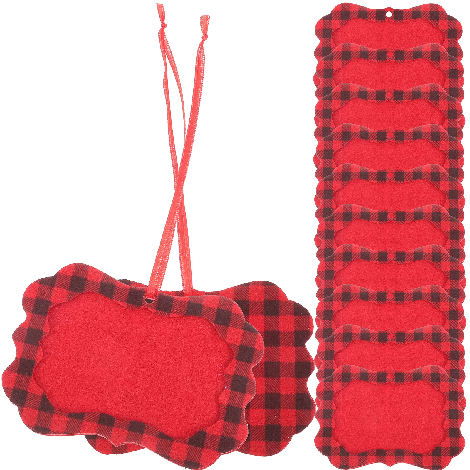 

12Pcs Felt Christmas Pendant Lovely Photo Frame Tree Ornament for Xmas Decor DIY Accessory Festive Gift Photo Frame Pendant