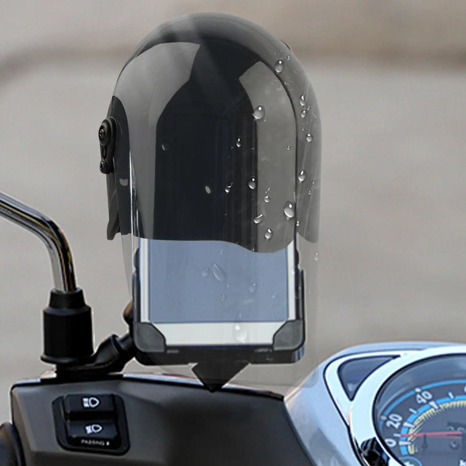 Phone Mount Sun Shade Extended Sun Visor Helmet Rainproof Extended Waterproof Visor Sun Hat For Motorcycle Electric Vehicle