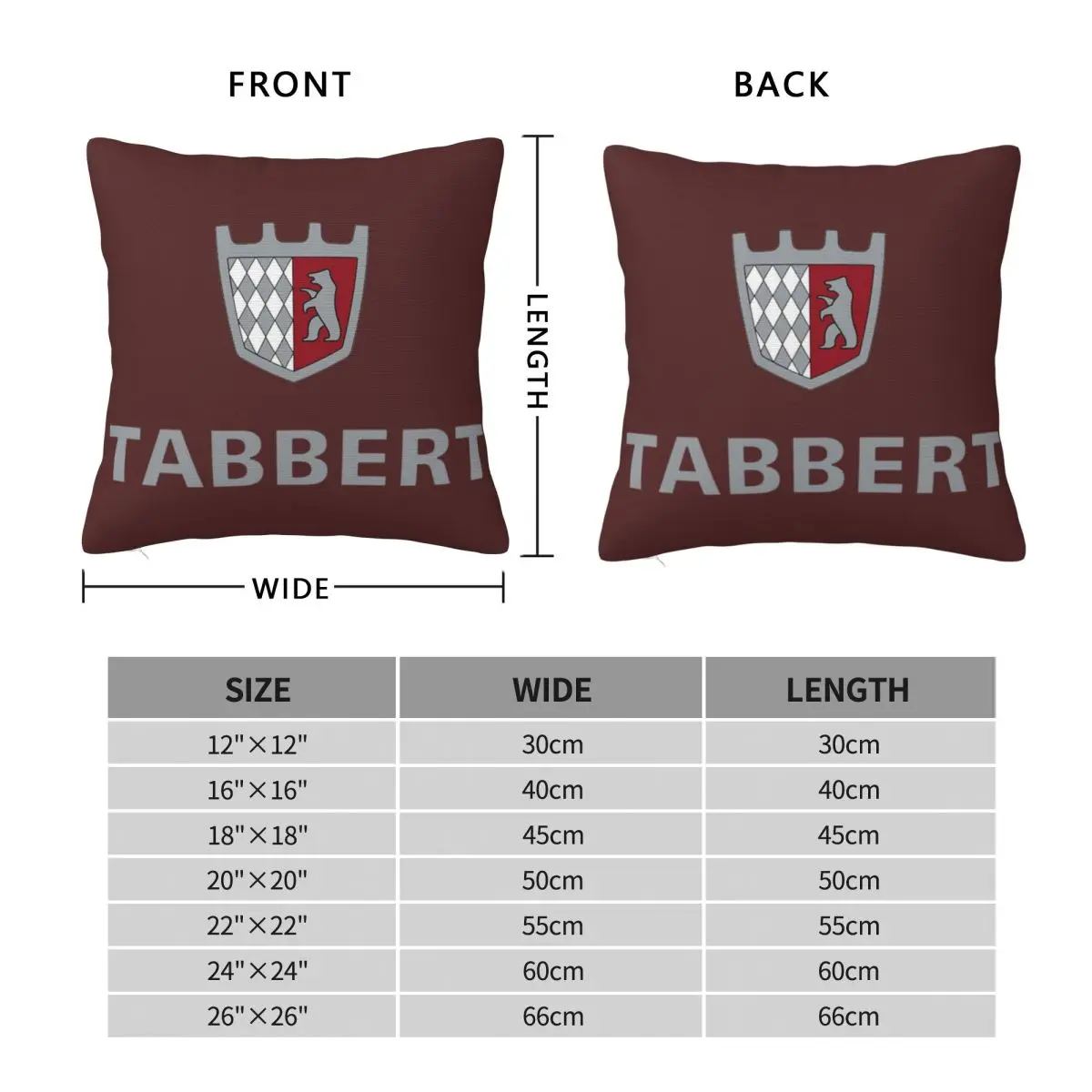 Tabbert Caravan Square Pillowcase Pillow Cover Polyester Cushion Decor Comfort Throw Pillow for Home Car