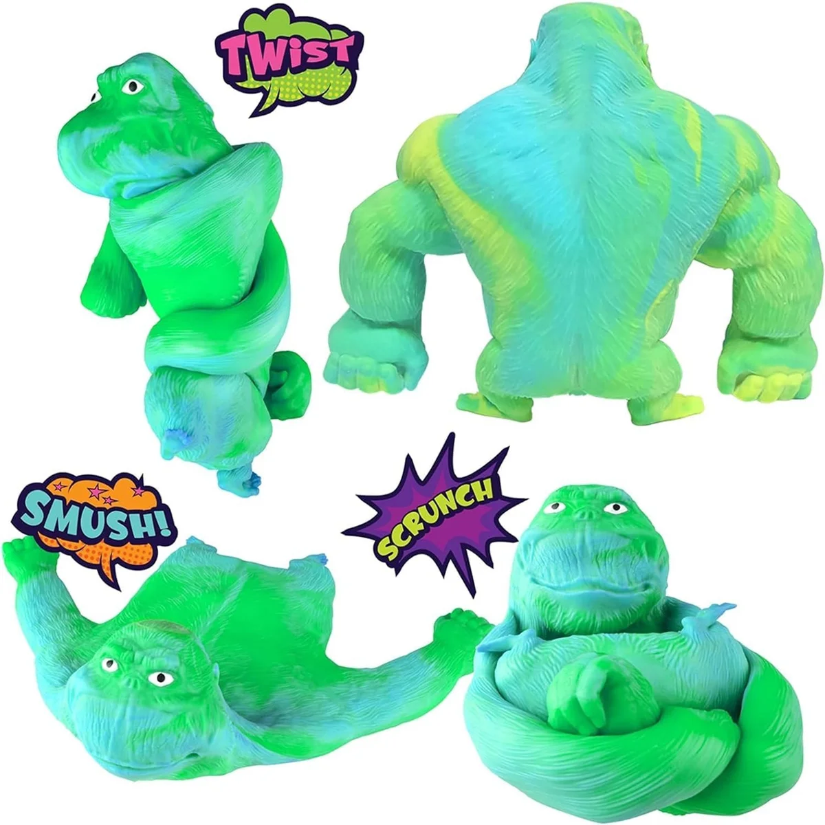 Squishy Monkey Toy Stretchy Glue-Sand Filled Rubber Gorilla Elastic Stretchable Autism Decompression Toy Adults Children Gift