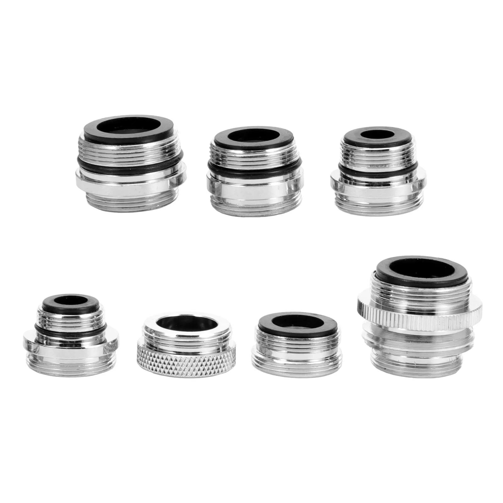 7pcs Faucet Adapter Kit for Sink, Hose, Filter, Aerator – Brass Male Connectors, Rust-Resistant & Durable