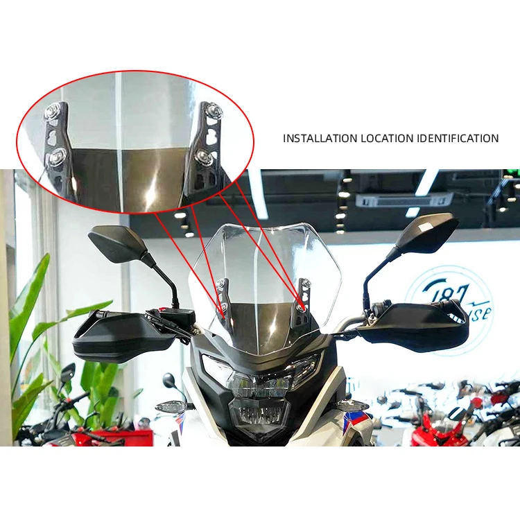 Motorcycle Windshield extension bracket Deflector WindScreen mount phone GPS Logger bracket For COLOVE 400X 500X ZF400GY ZF500GY