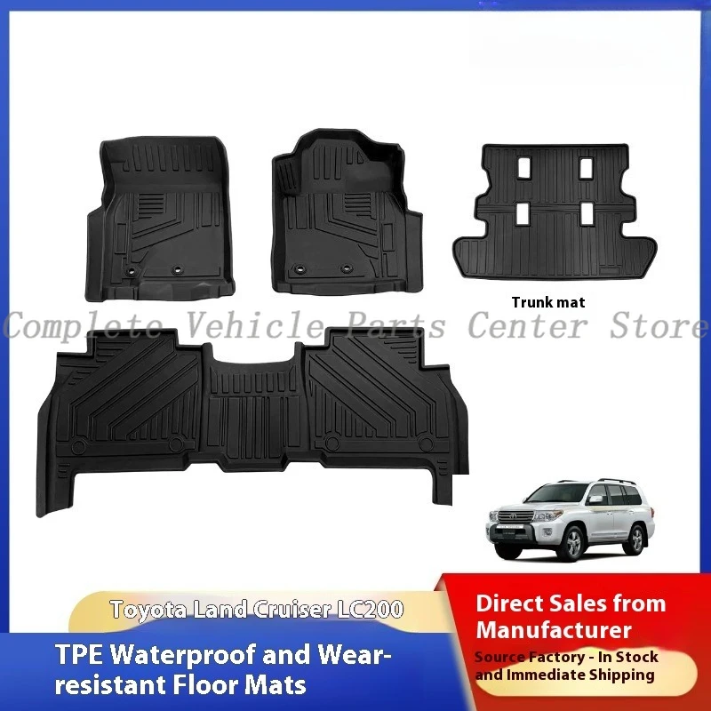 

High Quality TPE Car Mats For Toyota Land Cruiser LC200 LHD RHD Waterproof Durable