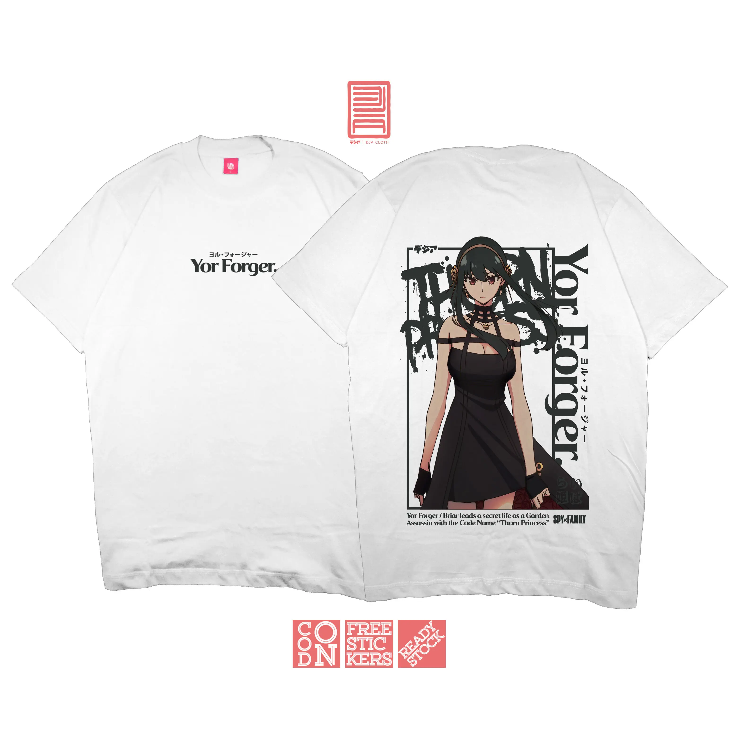 DJA Kaos YOR FORGER SPY X FAMILY THORN PRINCESS T-SHIRT ANIME MANGA JEJEPANGAN DJA CLOTH