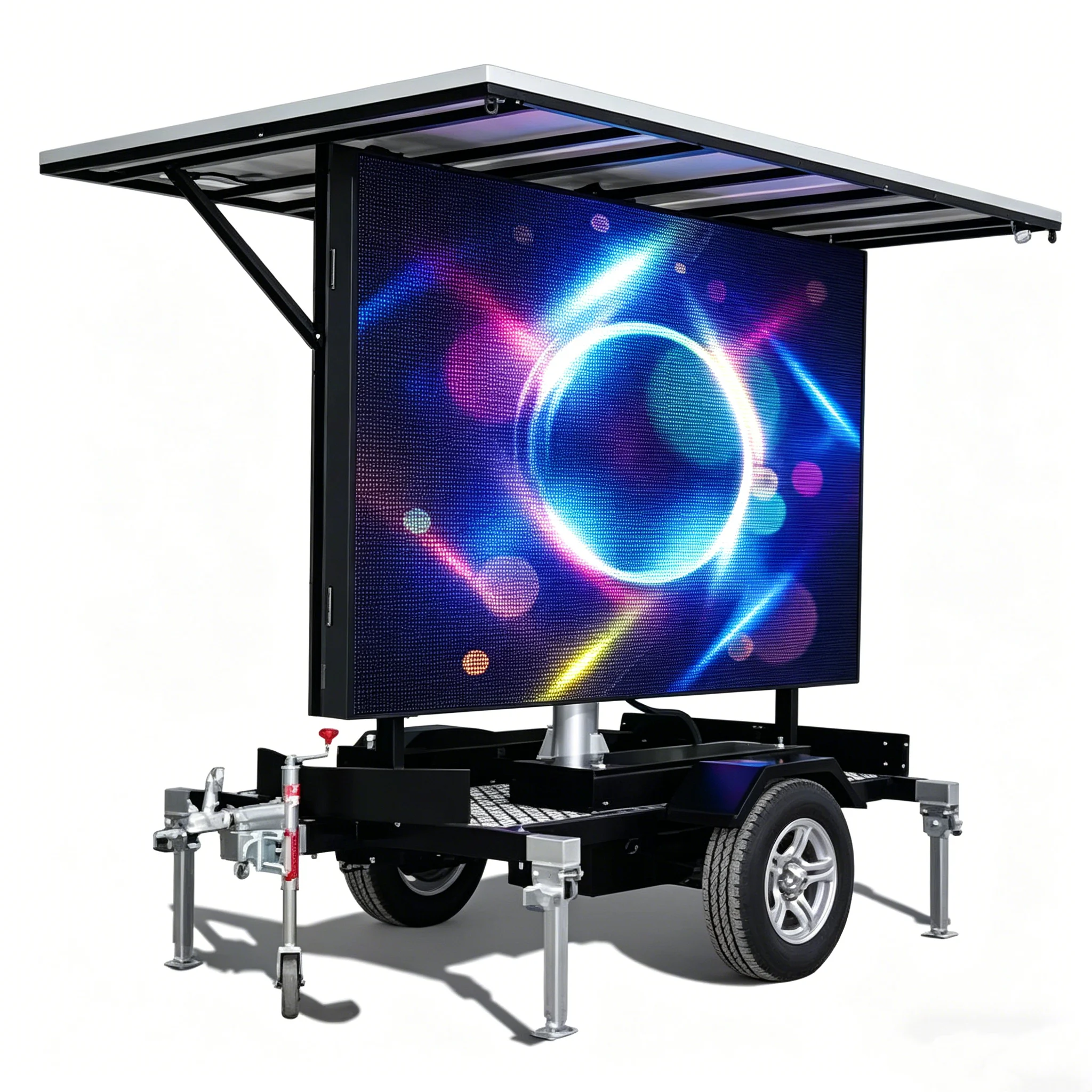 Best Selling P4 P8 2240mm*1280mm LED Screen Mobile Metal Car Carrier Transport Trailer LED Display