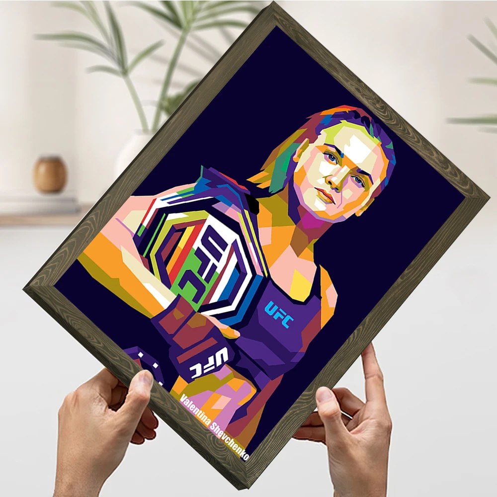 ملصق فالنتينا شيفشينكو مطبوع قابل للتخصيص على القماش هدية فنية لتزيين الغرفة صور الديكور الداخلي