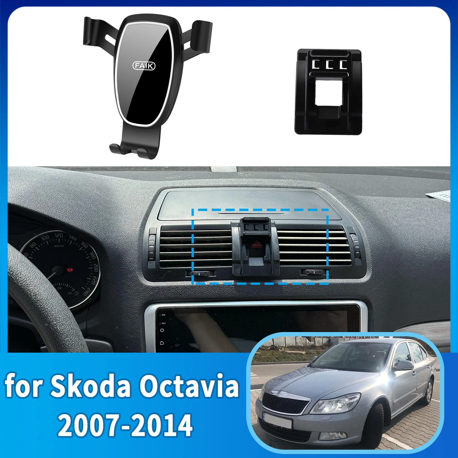 

​​fit for Skoda Octavia A5 2007~2014 ​​Anti-Shake Screen Base Phone Holder Mount Stand ​​ Dedicated Car​​ accessoires