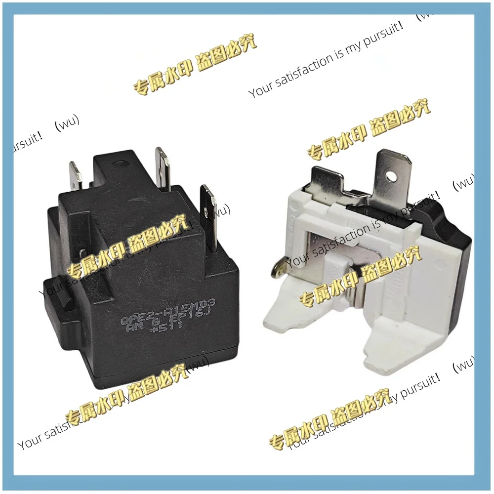 starter+butterfly protector For Midea refrigerator freezer compressor PTC starter QPE2-A15MD3 overload thermal protection relay