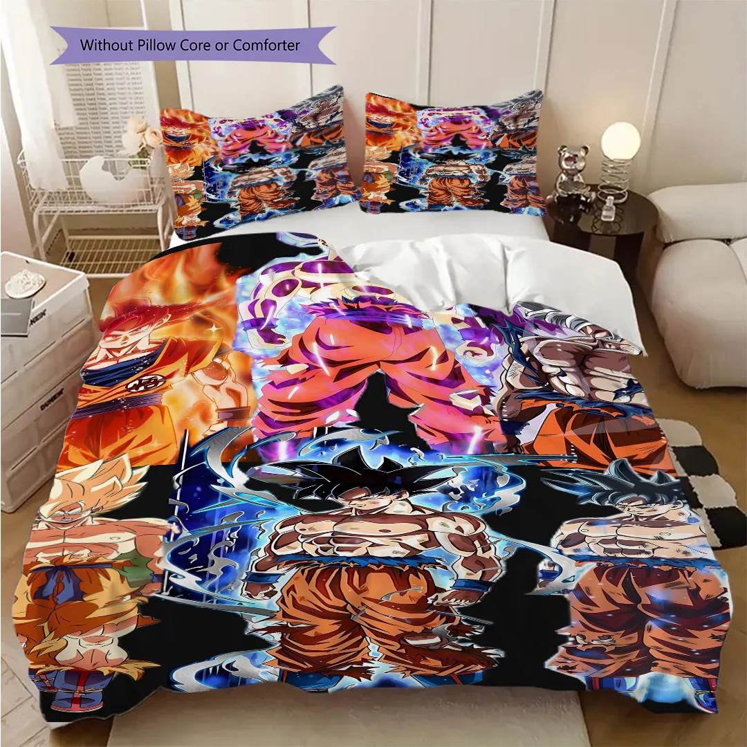Dragon Ball Soft and Comfortable Duvet Cover, Children's Bedding Set Gift, Extra Large Size, Various Sizes Available -LXR11