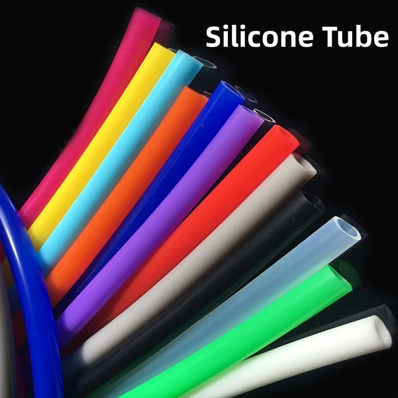 

1M Silicone Tube ID 1 2 3 4 5 6 7 8mm Flexible Rubber Hose Thickness 1mm Food Grade Soft Milk Beer Drink Pipe Water Connector