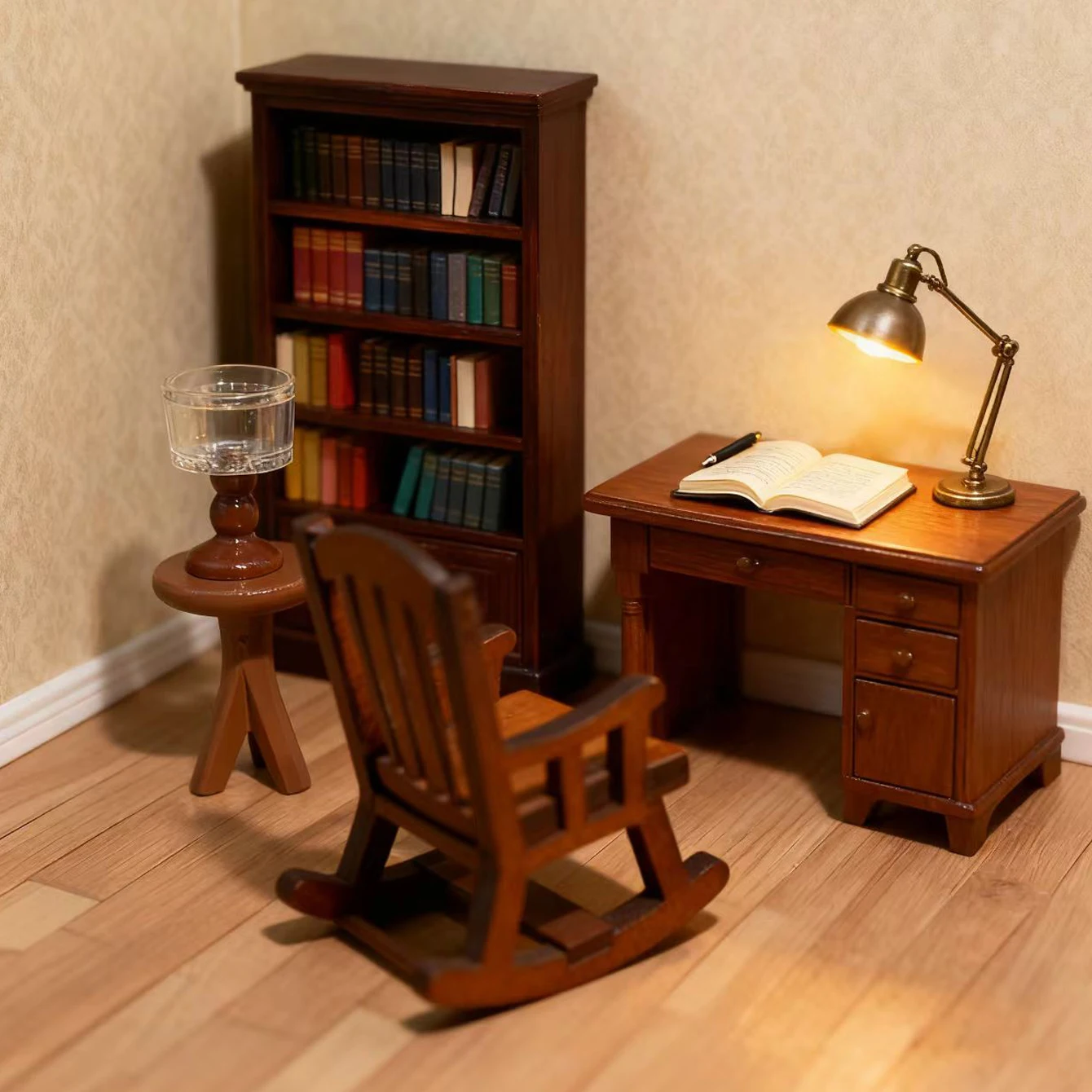 3-teiliges Miniatur-Dekorationsset mit Tisch und Stühlen, geeignet für kreative Geschenke und Geburtstagsgeschenke für Freunde – Detail 3