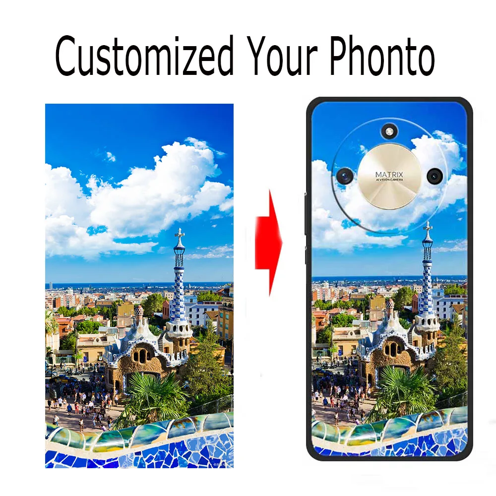 

Чехлы для телефонов «сделай сам» с фотографией на заказ для Honor X9C, умный силиконовый чехол для Honor X9B X9A X9 50 Lite, персонализированный чехол с изображением текста