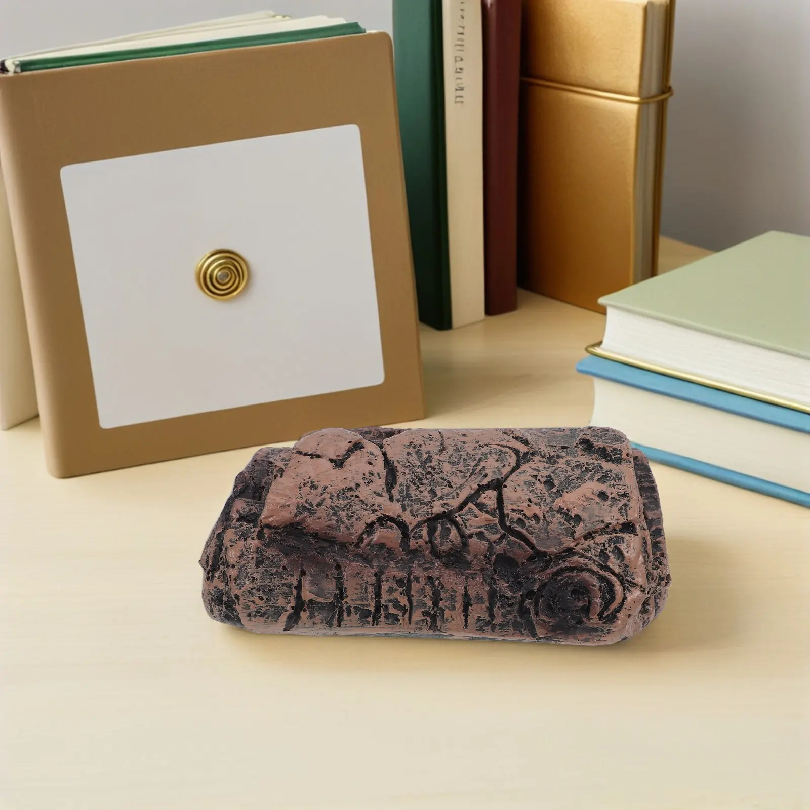 Decorative Faux Bark Key Safe Box Realistic Tree Branch Design Weatherproof Camouflage Key Holder for Garden Patio Porch Lawn