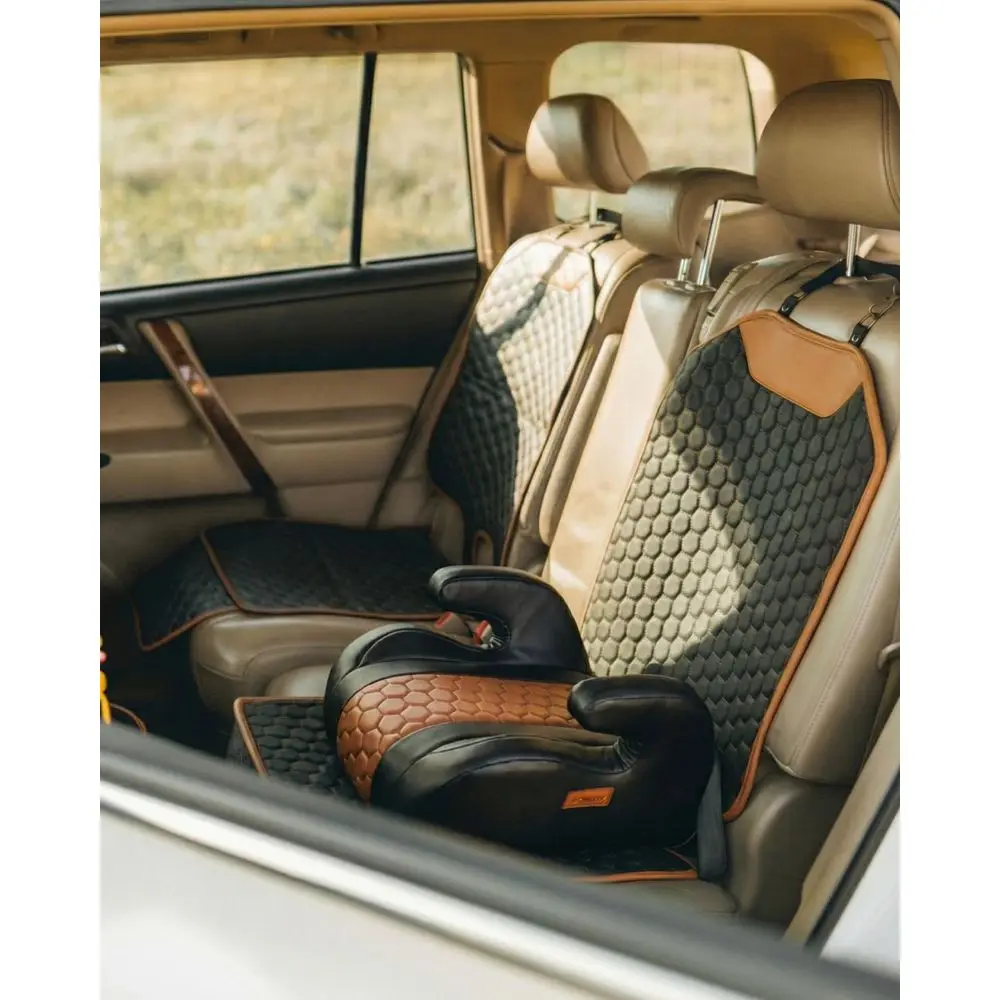 Leather Car Seat Cover for Protection Against Dirt and Scratches - Waterproof Back Seat Protector for Baby Car Seat