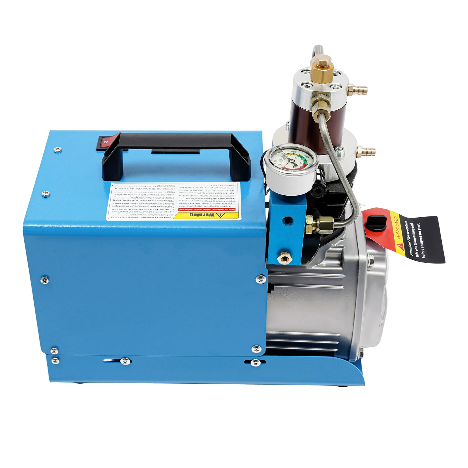 30 MPa 4500 PSI Hochdruck-PCP-Luftkompressor 220V EU-Stecker, 1800W 2-stufige Luftpumpe mit Wasser- und Luftkühlung für die Reifenbefüllung von Autos – Detail 10
