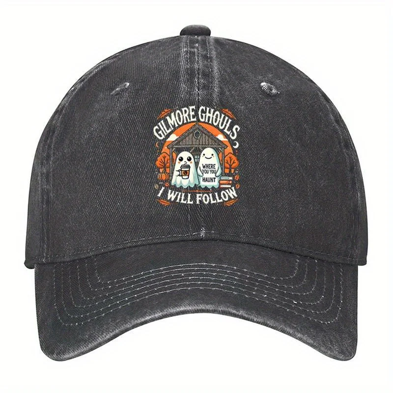 

Шляпы I Will Follow Apparel Gilmore Ghouls Where You Haunt 54810, винтажная мытая бейсболка TT4