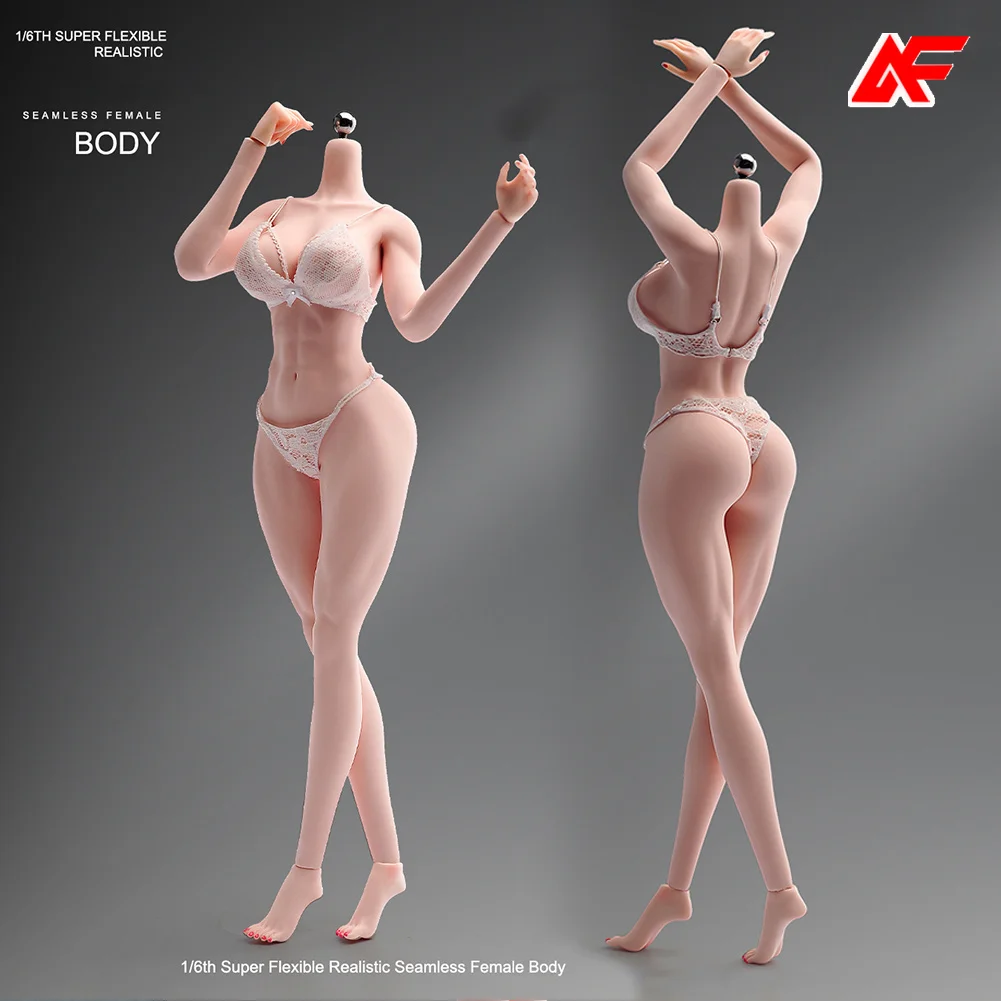 

1/6 Full Sexy Female Super Big Bust Slender Waist Seamless Abdominal Muscle Body Physiological Details 12'' Action Figure Doll