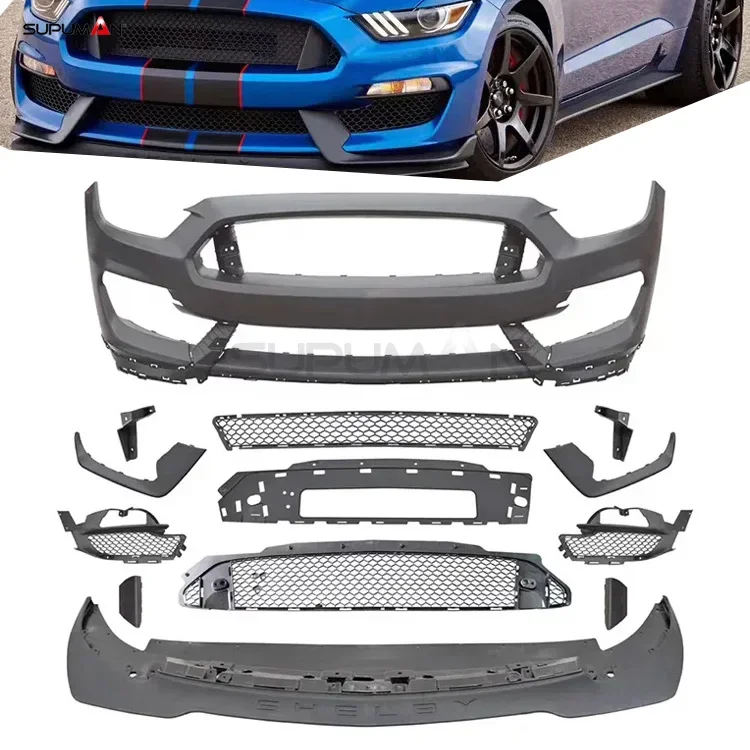 SPM Auto Body Kits for Ford Mustang GT350 R style Front Bumper body kit  2015 2016 2017 OEM PARTS Plastic Material