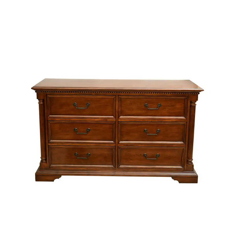 

American all solid wood six-chest cabinet, bedroom storage , European four-chest , locker, drawer ,
