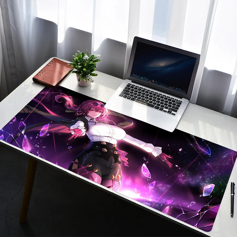 

Mouse Pad Laptop Non Slip Extended Desktop Mouse Mat PC Anime H-honkai Star Rail Kafka Keyboard Pad Gaming Accessories Mousepad