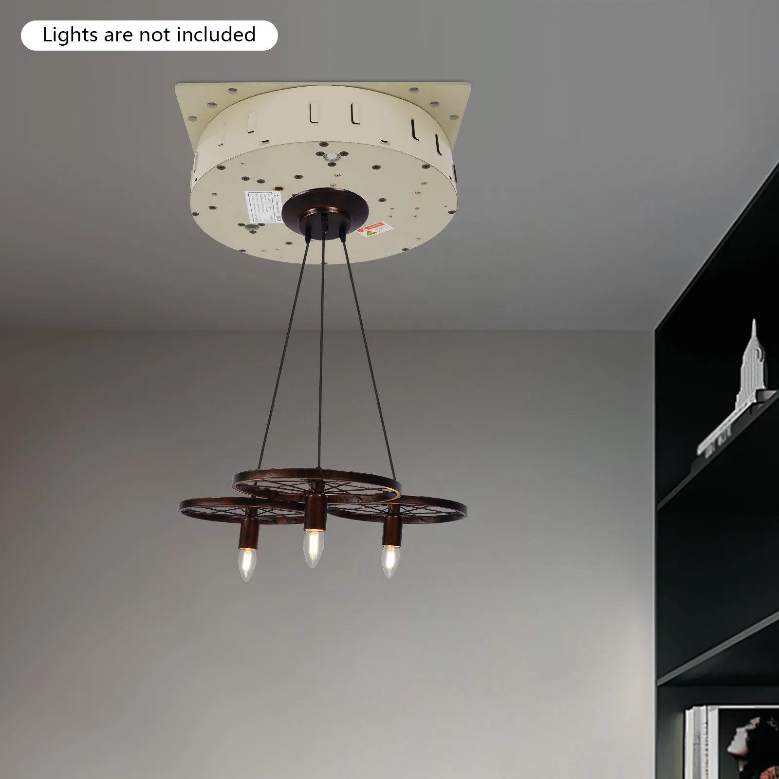 213W Efficient Chandelier Hoist Lifter Mechanism Remote Control Wall Switch Electric Motor Winch Lighting Lifting