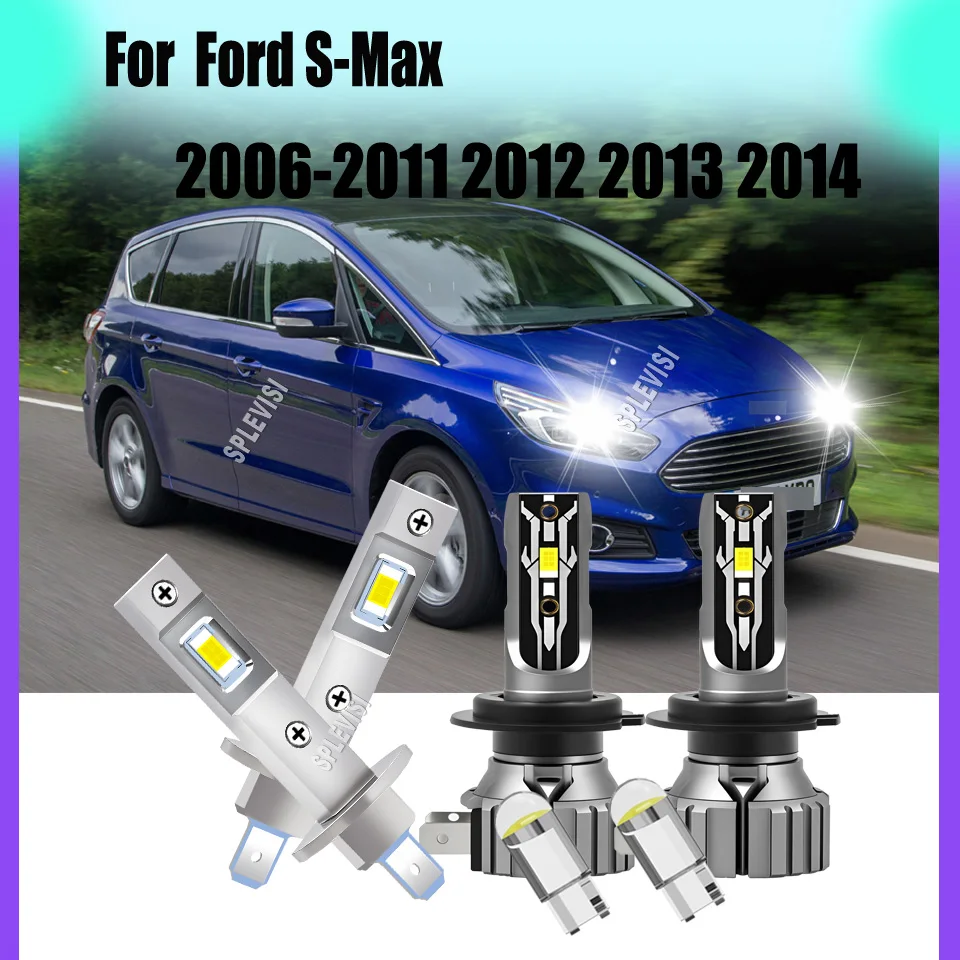 

H1 H7 Bright LED Car Headlight Kit for Enhanced Night Vision 9-16v For Ford S-Max 2006 2007 2008 2009 2010 2011 2012 2013 2014