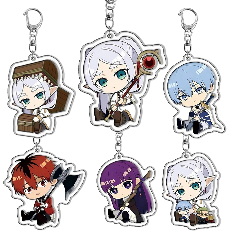 

Аниме Fern Frieren Stark Himmel Kawaii мультяшный акриловый брелок для ключей, рождественские украшения, сумка, очаровательные ювелирные изделия, подарки, брелок, аксессуары
