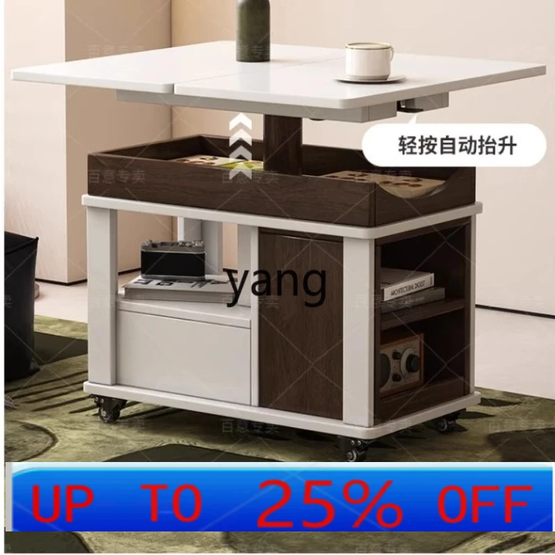 LH  antique trolley movable lift folding coffee table living room home sofa dining table