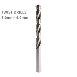 5PCS HSS Drill bits  3.0mm- 4.9mm  Straight Shank HSS High Speed Steel Tool