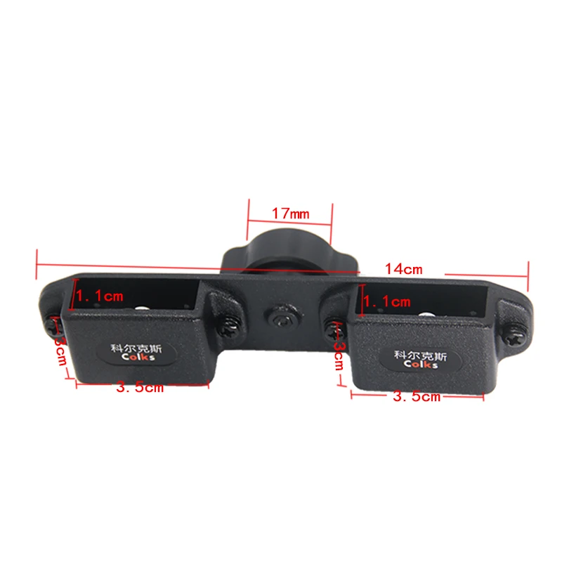 17mm Rotate Ball Hole Adapter,Walkie Talkie/Shoulder Speaker Mic Belt Clip Mount, CB Radio/Speaker Mic Hanger Clip Mount Hook
