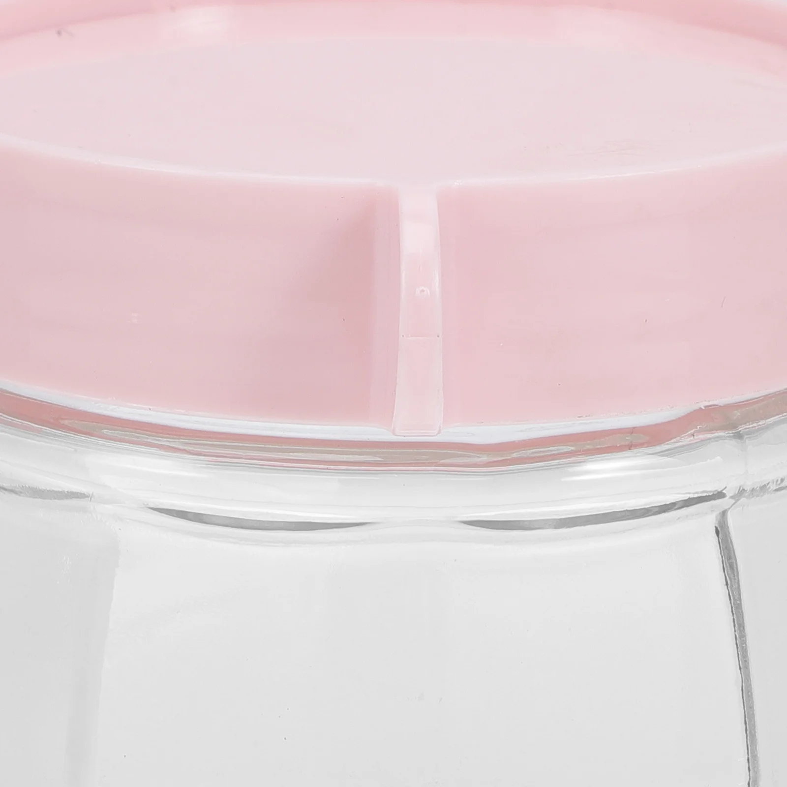 

4Pcs Multipurpose Glass Storage Jars Airtight Plastic Lid Kitchen Containers for Candy Nuts Snacks Grains Storage Jars