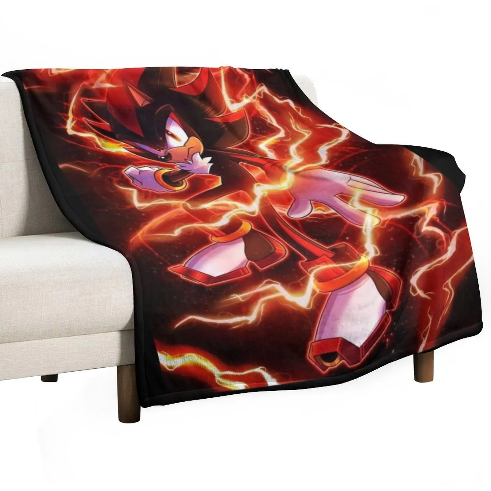 Shadow the Hedgehog Throw Blanket Winter beds wednesday Bed Fashionable Blankets