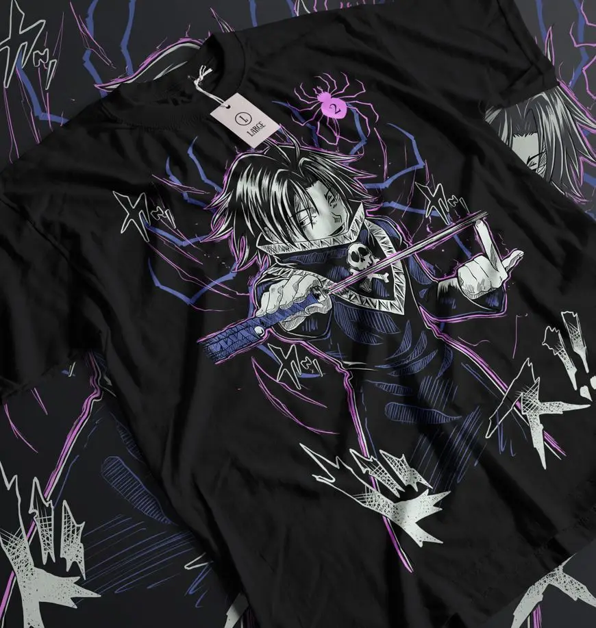 Feitan T-shirt Hypland Hunter X Hunter Girt Portor Graphic Anime Shirt All Size