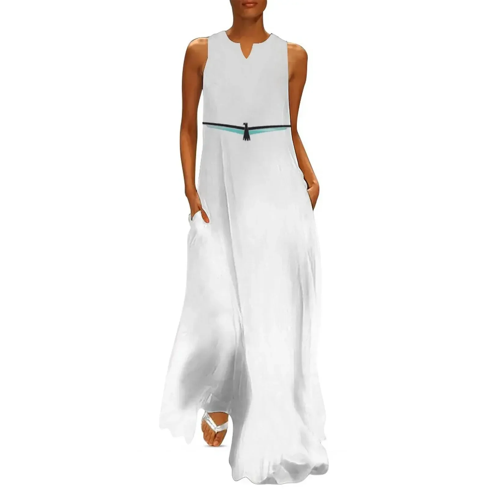 

Thunderbird Emblem White Long Dress dresses for woman 2025 elegant women's dresses sale Evening gown party dresses woman Dress