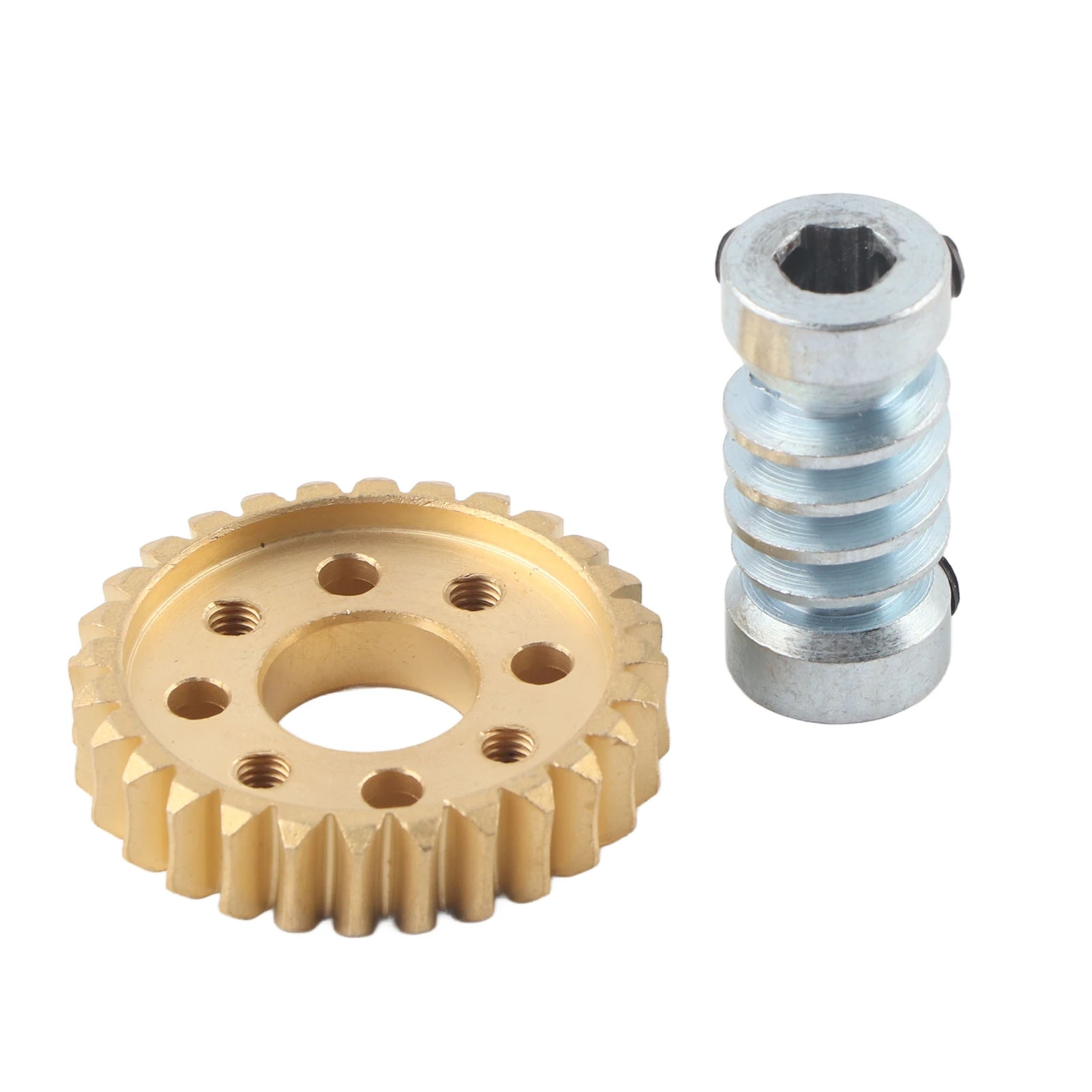 Worm Speed Reducer 28:1 Reduction Ratio Motor Internal Drive Accessories with 28 Teeth Worm Wheel 6mm Bore Gear Shaft